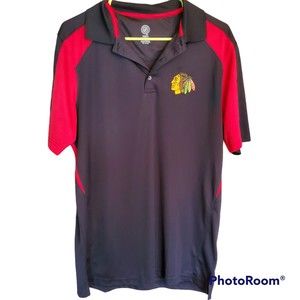 NHL Men's Sz M CHICAGO Blackhawks Shirt Embroidered Logo